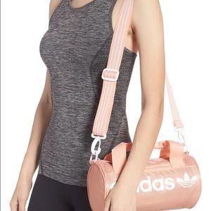 Mini Adidas duffel bag pink